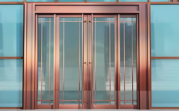 中宁玻璃地弹门