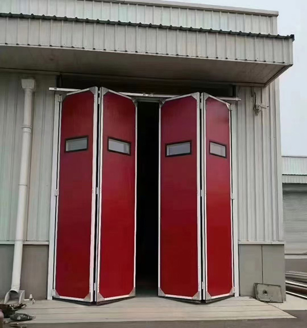 中宁工业折叠门在大型装配车间出入口的应用实例